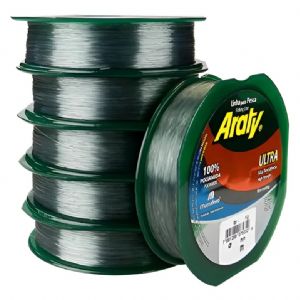 Linha De Pesca Monofilamento Araty Ultra Prateada Ø 0,50 mm